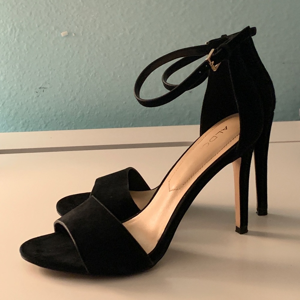 Aldo Melawet Black Stiletto Sandals